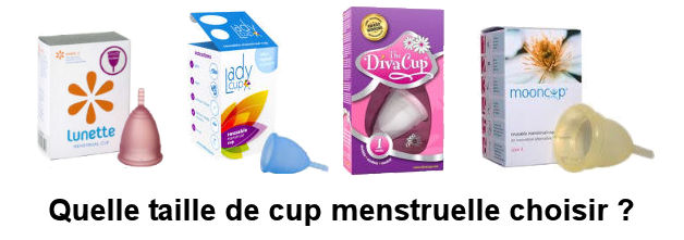 taille de votre cup menstruelle